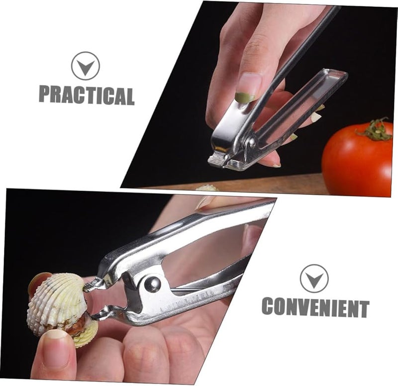 Veemoon Stainless Steel Oyster Opener Tool Multipurpose Seafood Cracker for Home Outdoor - Image 5
